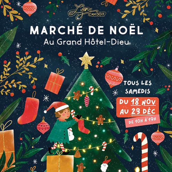 Marché de Noël Grand hotel Dieu 2023