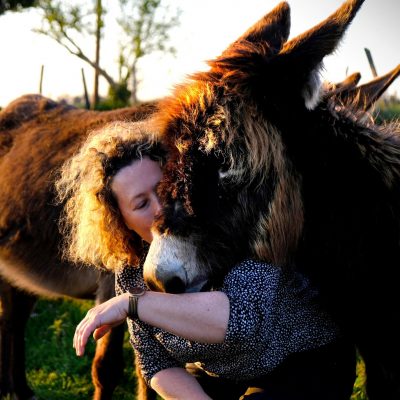 Cécile et un ânon